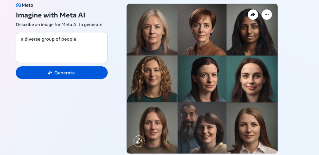 Meta’s AI-powered Image Generator Faces Difficulties Producing Mixed-Race Couple Images