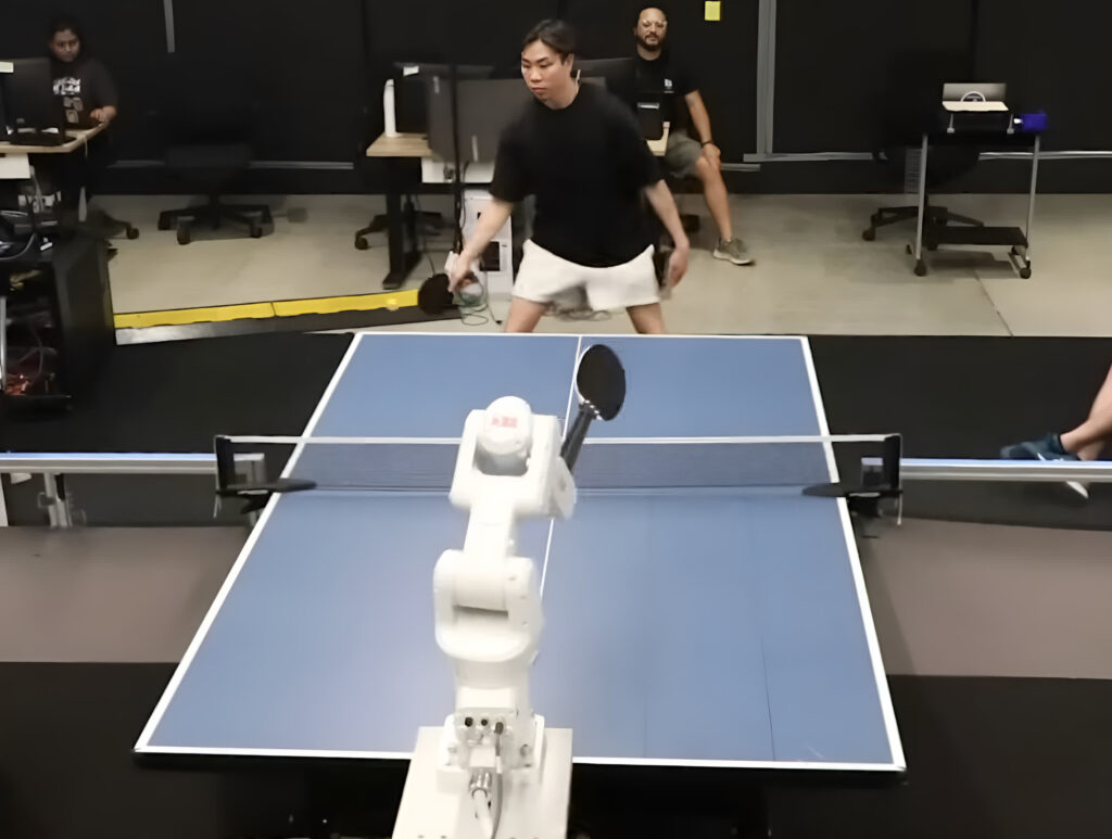 Observe Google’s DeepMind Robot Compete in Table Tennis Against Human Players